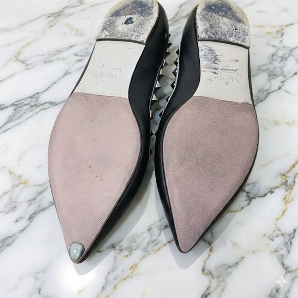Vintage Valentino Garavani Rockstud Two Tone Flats Size 40.5